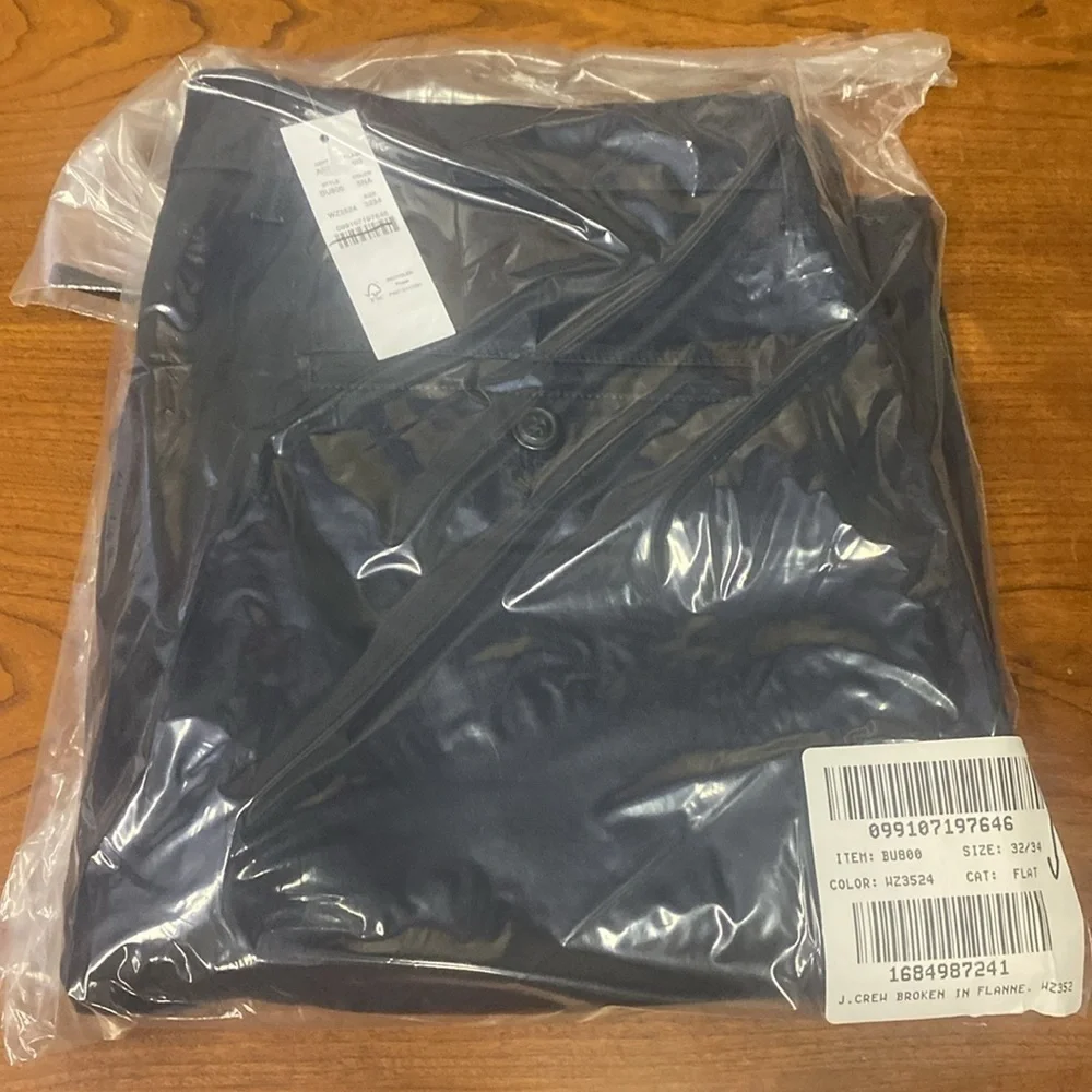 J Crew Straight-fit flannel-lined cabin pant BU800